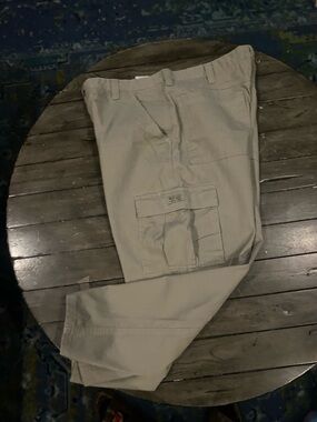 Wrangler Khaki Cargo Pants with Utility Pockets
